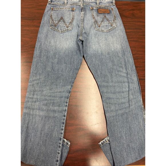 Wrangler Mens Retro Slim Straight Denim Jeans Size 30x32 - Picture 3 of 7